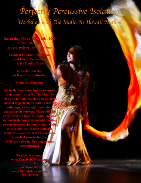 hawaii belly dancer Malia