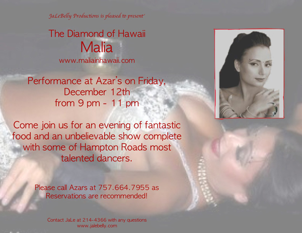 hawaii belly dancer malia