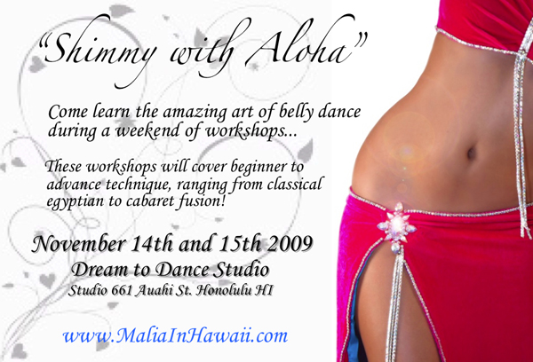 hawaii belly dance events